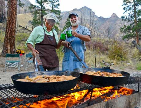 Jeff Helfrich serves great food