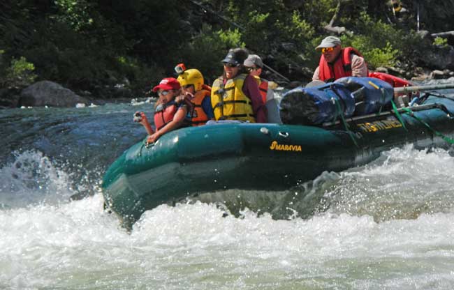 Rafting the Middle fork Salmon River Idaho